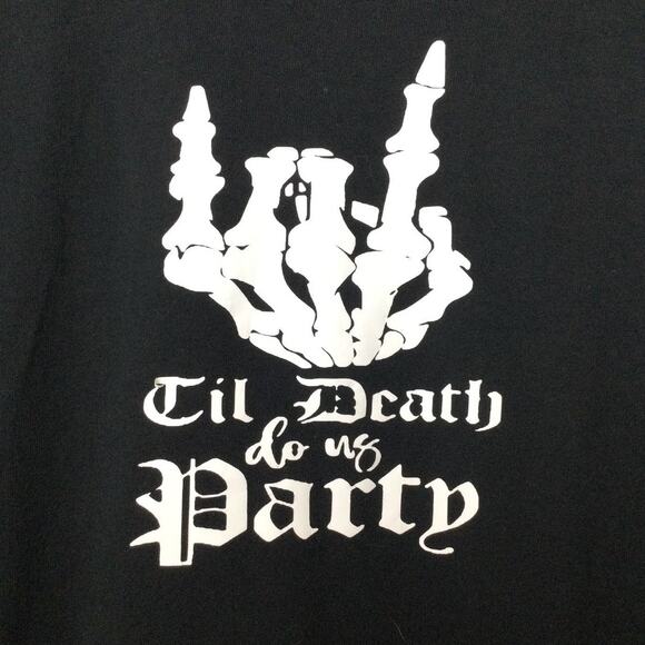 Till Death Do Us Party Heavy Cotton Tee Large - Picture 2 of 5